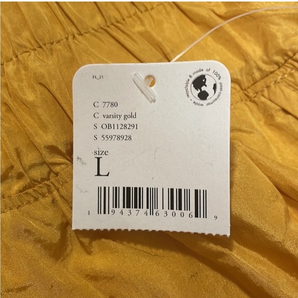 Free People FP Movement The Way Home Shorts, Varsity Gold, sz L - Picture 6 of 14